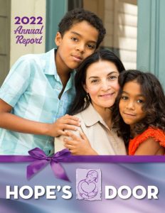 Cover of the Hope's Door 2022 Annual Report