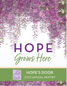 Cover of the Hope's Door 2023 Annual Report
